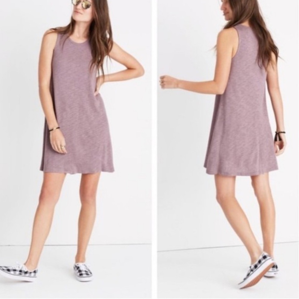 Madewell | Women’s Mauve/Purple Knit Crewneck Tank Shift Highpoint Dress Size XS